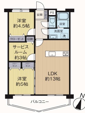 【めじろ台駅・中古マンション】京王めじろ台マンションA棟 ◎めじろ台駅から徒歩1分の好立地◎専用トランクルーム有《リフォーム参考例有》