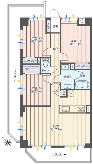 【京王八王子駅・中古マンション】ガーデンコート八王子　◎眺望良好な角住戸◎新規内装フルリノベーション《リフォーム参考例有》