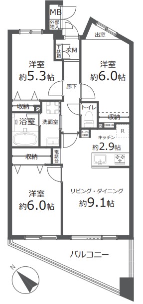 【京王八王子駅・中古マンション】日神パレステージ八王子ビュー・ウインズ　◎オートロック・宅配ボックス・トランクルーム完備