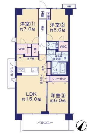 【八王子みなみ野駅・中古マンション】エグザガーデンアクア館　◎ペット飼育可◎南東向き、陽当たり眺望良好