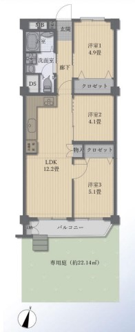 【京王八王子駅・中古マンション】明神町光ハイム　◎ペット飼育可◎専用庭有◎南向きで陽当たり良好！