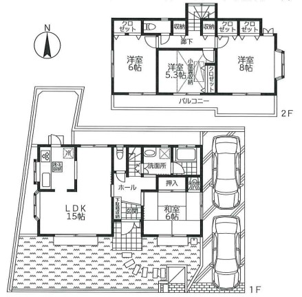 【小宮駅・中古戸建】八王子市小宮町　◎駐車場2台◎南道路で陽当たり良好